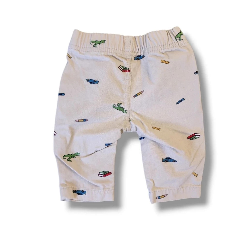 Carter's Baby Boy's Twill Back To School Print Pants